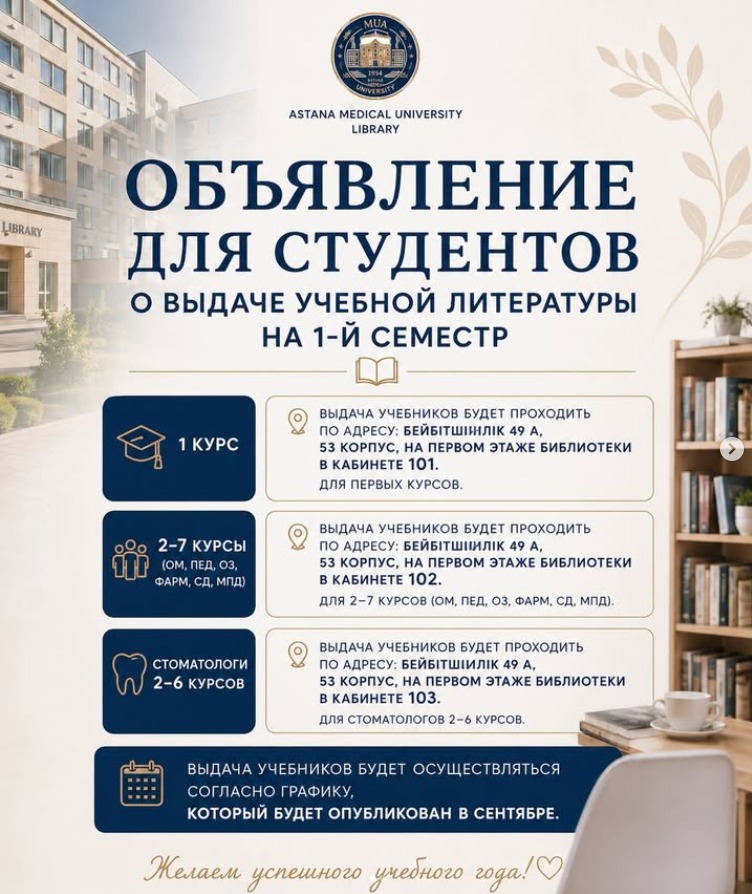 📚 Құрметті 1-курс студенттері!